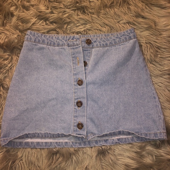 Forever 21 Dresses & Skirts - ~SOLD~ F21 Light Blue Denim Skirt